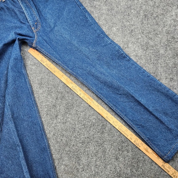 Vintage Levis 517‎ Jeans Mens 36x31 Blue Denim Bootcut Made USA Orange Tab 90s - Picture 13 of 15